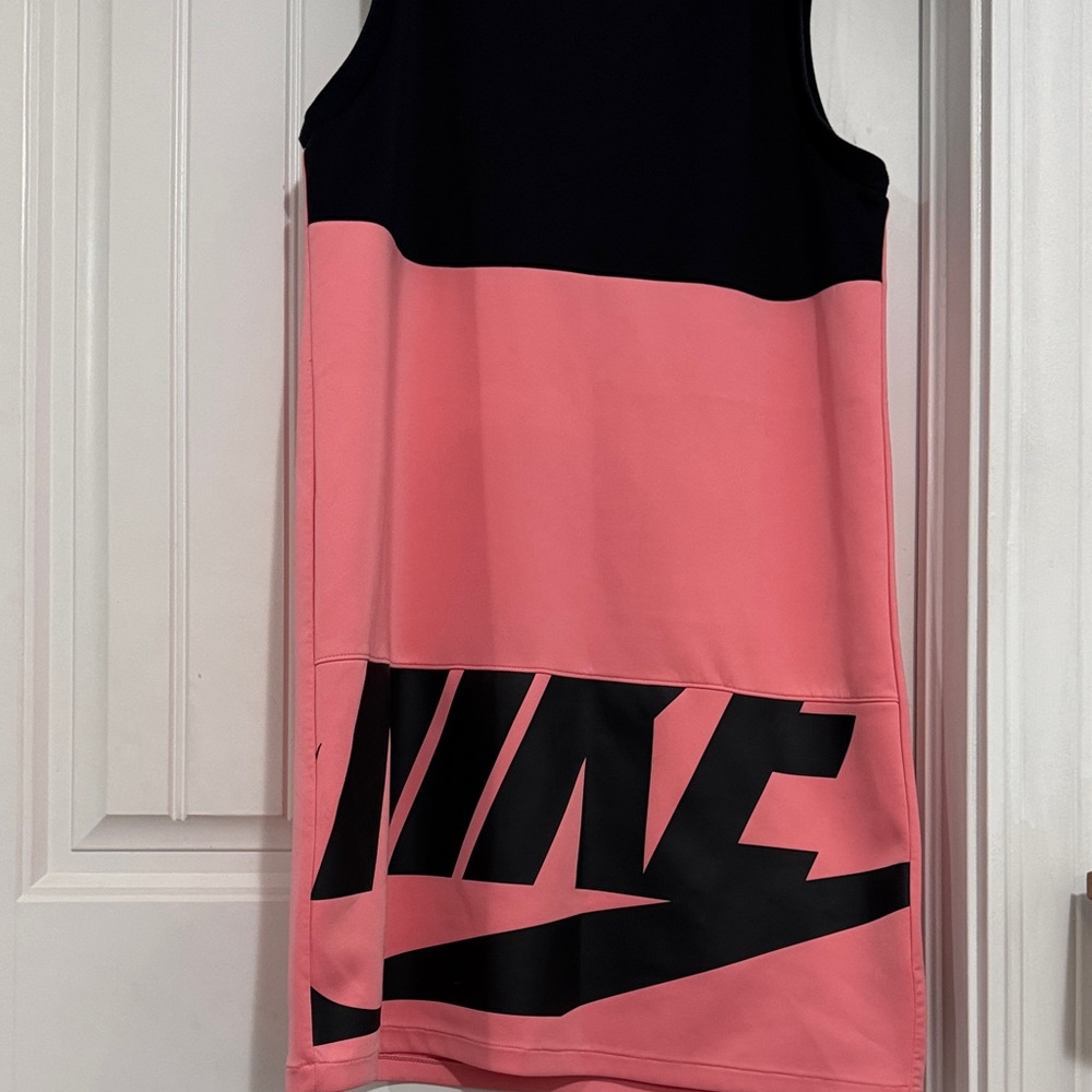 Nike Black and pinkish peach Color Block Dress